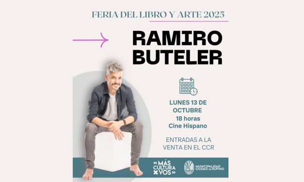 Ramiro Buteler llega a Rufino para hablar de comunicación, creatividad e innovación