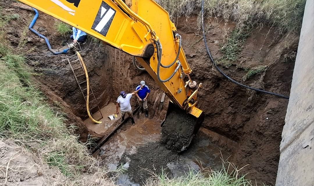 Comenzaron los trabajos en el puente del área industrial