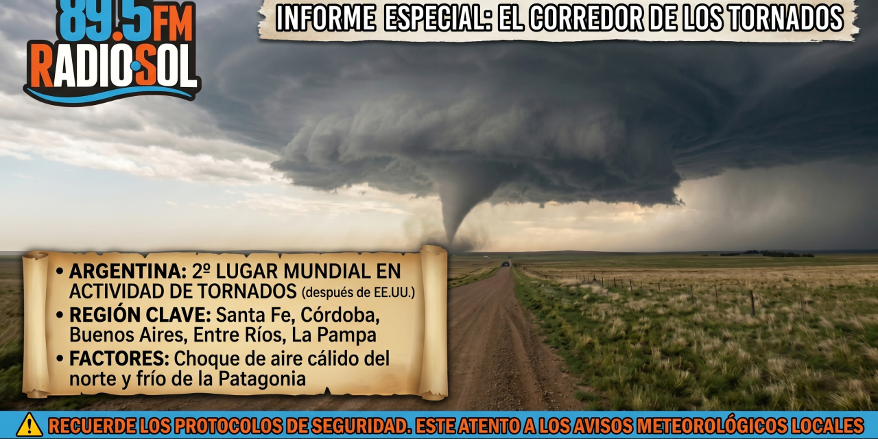 Alerta en el «Pasillo de los Tornados»: El centro del país en la Mira de la Naturaleza