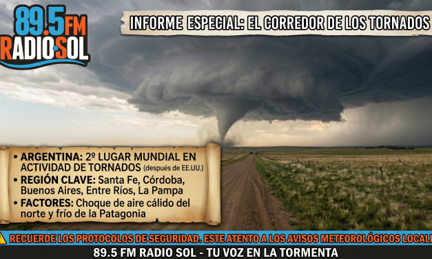 Alerta en el «Pasillo de los Tornados»: El centro del país en la Mira de la Naturaleza