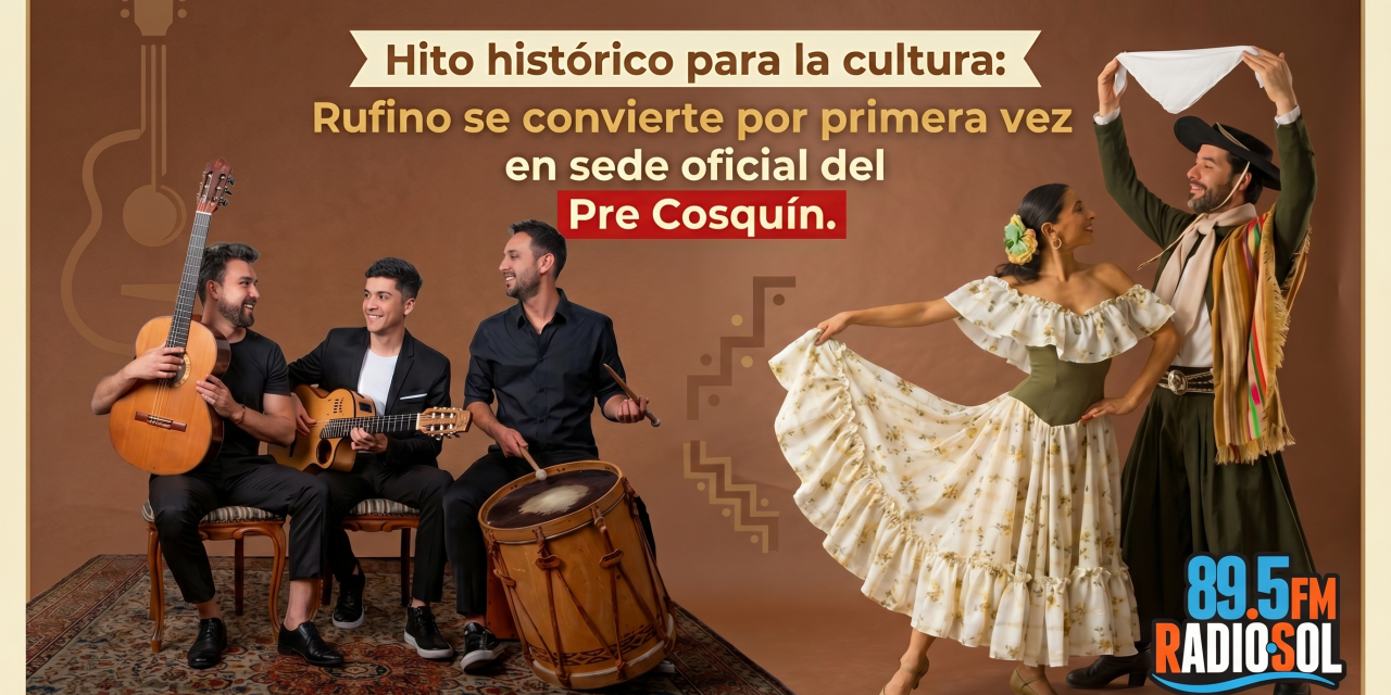 Hito histórico para la cultura: Rufino se convierte por primera vez en sede oficial del Pre Cosquín