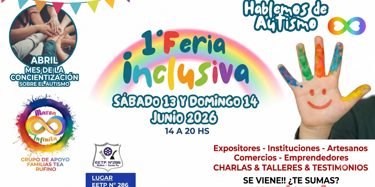 Marea Infinita anuncia su 1era Feria Inclusiva: Confirmada para el 13 y 14 de junio en la Escuela Técnica Nº 286