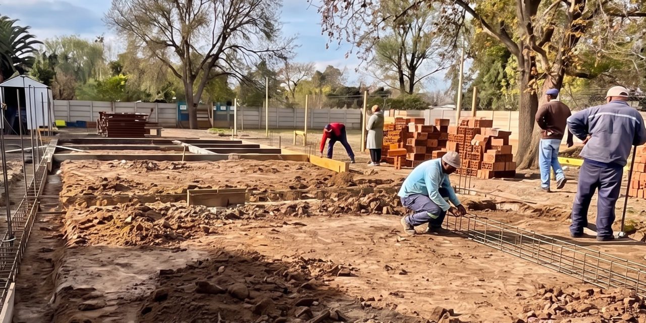 Avanzan a paso firme las obras de ampliación en la Escuela Nº 1288