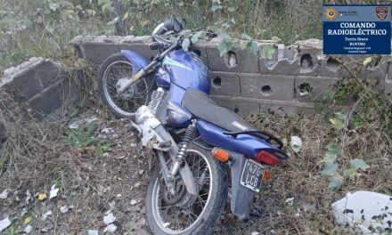 Rufino: Recuperaron una motocicleta robada el sábado pasado