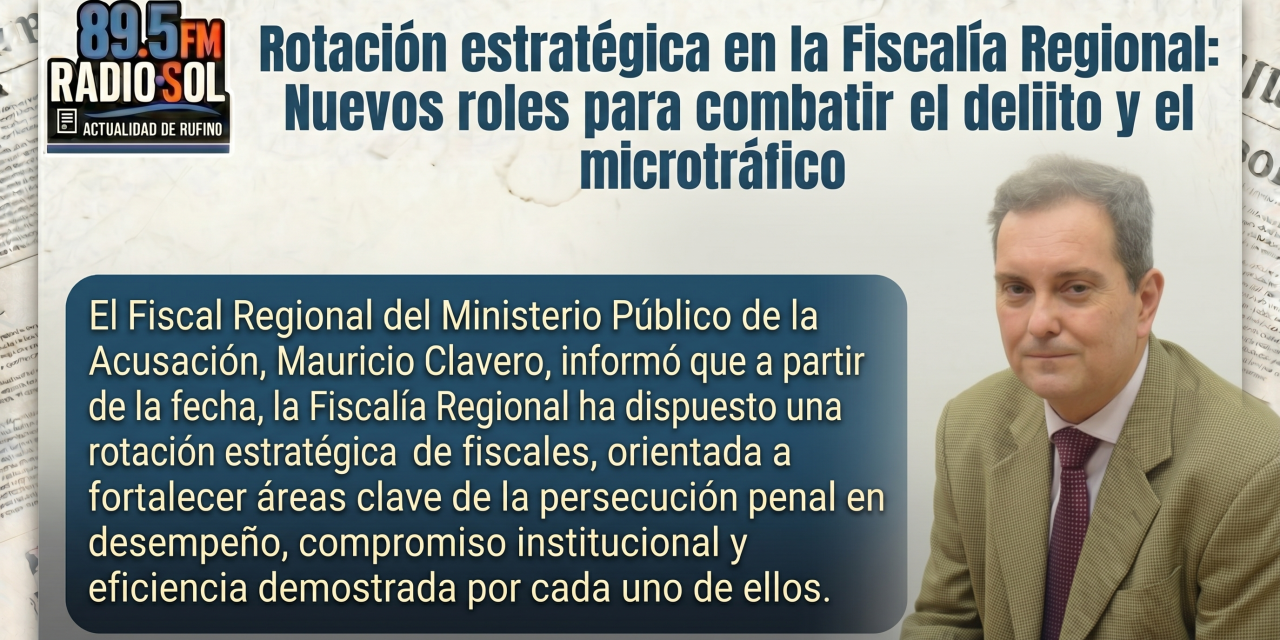 Rotación estratégica en la Fiscalía Regional: Nuevos roles para combatir el delito y el microtráfico