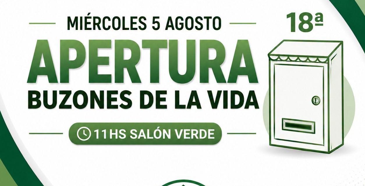 Se realizará la 18.ª apertura de los «Buzones de la Vida» en Rufino