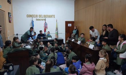El Concejo Deliberante de Rufino abre sus puertas a alumnos de la Escuela N° 6031