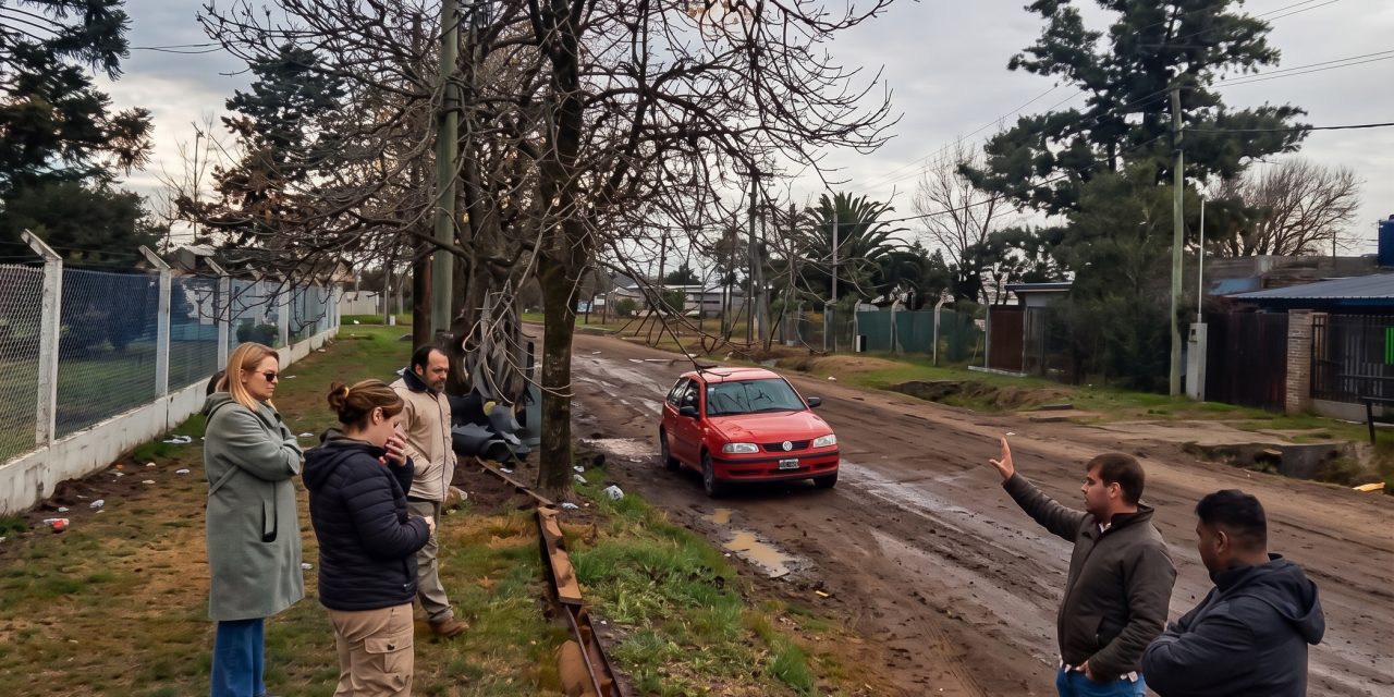 Comenzaron los trabajos para las nuevas dársenas de estacionamiento en el Club Jorge Newbery de Rufino