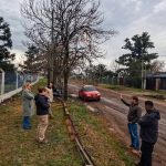 Comenzaron los trabajos para las nuevas dársenas de estacionamiento en el Club Jorge Newbery de Rufino