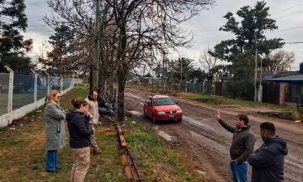 Comenzaron los trabajos para las nuevas dársenas de estacionamiento en el Club Jorge Newbery de Rufino