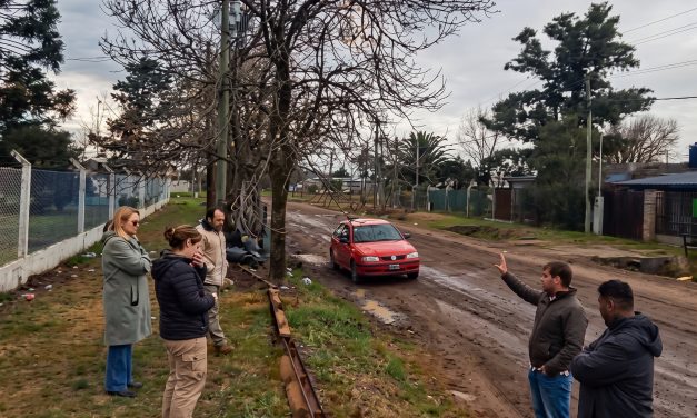 Comenzaron los trabajos para las nuevas dársenas de estacionamiento en el Club Jorge Newbery de Rufino