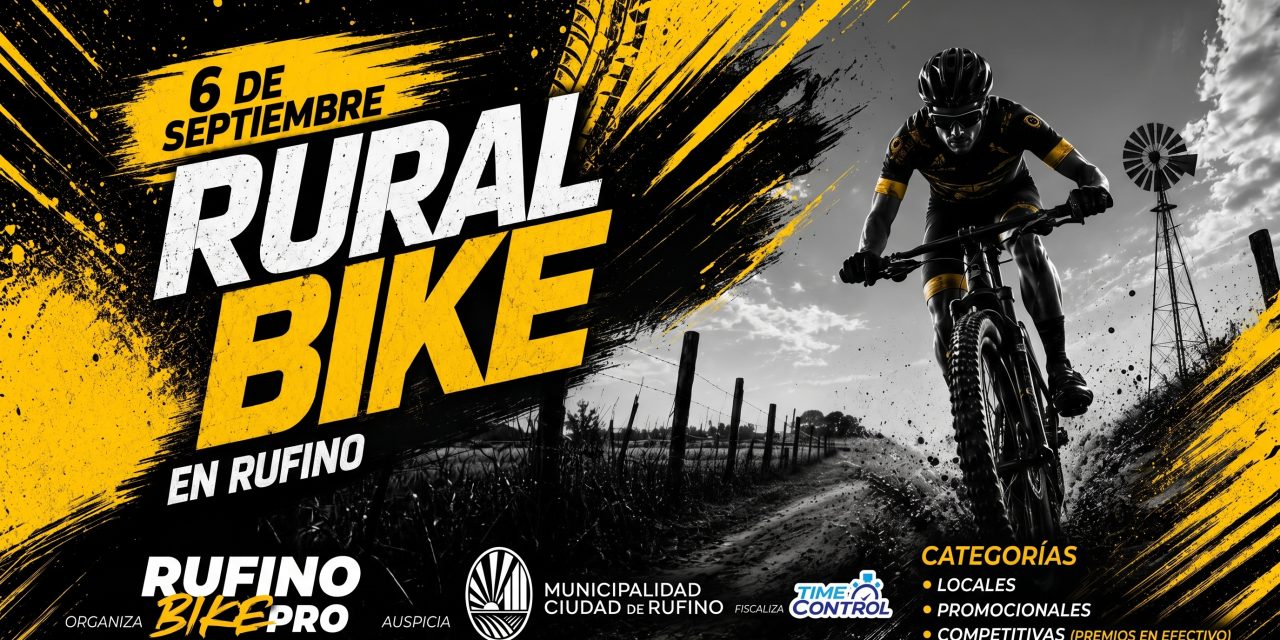 Todo listo para el gran «Rural Bike» en Rufino: un evento imperdible para los amantes del ciclismo