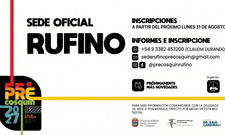 Comenzó el camino al Pre Cosquín 2027: la sede Rufino abre sus inscripciones