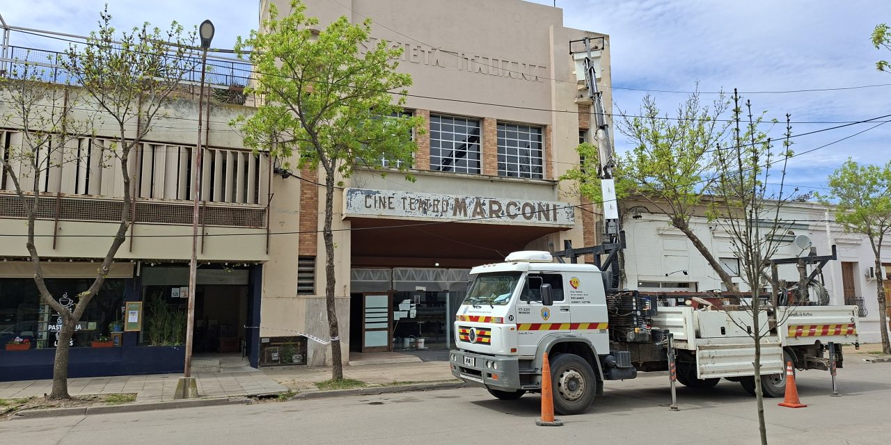Avanza la puesta en valor del emblemático Cine Teatro Marconi en Rufino